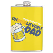 Vaderdag personaliseren | Onleefbare vader Heupfles (Voorkant)