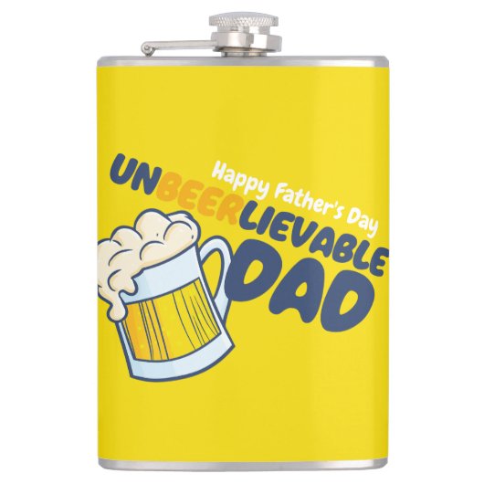 Vaderdag personaliseren | Onleefbare vader Heupfles (Voorkant)