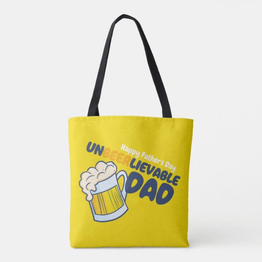 Vaderdag personaliseren | Onleefbare vader Tote Bag (Achterkant)