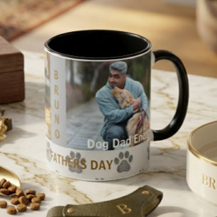 Vaderdag Pet Lover Pas naam foto virale mug Mok