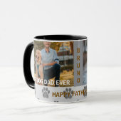 Vaderdag Pet Lover Pas naam foto virale mug Mok (Voorkant links)