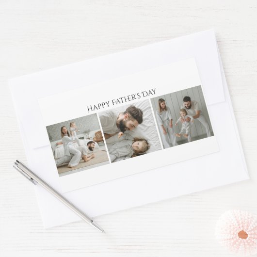 Vaderdag Photo Sticker – Custom 3 Photo & Text (Envelop)