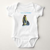 vaderdag pinguïns tekenen    BabyBodysuit Romper (Voorkant)