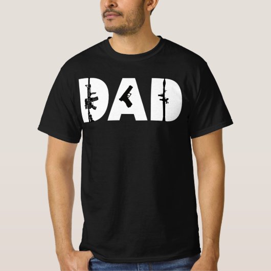 Vaderdag-pistool T-shirt (Voorkant)