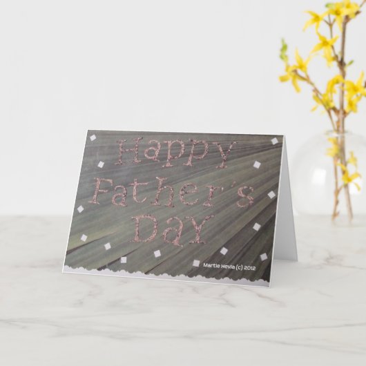 Vaderdag - plakboek Kaart (Gele Bloem)