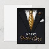 Vaderdag plat notitiekaart notitiekaartje (Voorkant / Achterkant)
