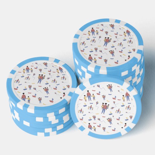 Vaderdag Poker Chips (Opstapeling)