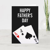 Vaderdag Poker Kaart (Voorkant)