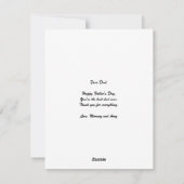 Vaderdag Polaroid Foto New Dad Cool papa Feestdagenkaart (Achterkant)