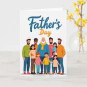Vaderdag Portret Kunstkaart Kaart (Gele Bloem)
