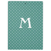 Vaderdag Poster met pooldots en zwart label Klembord (Achterkant)