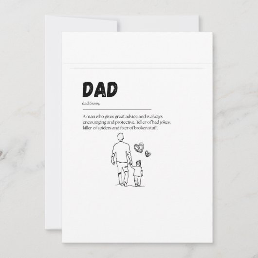 Vaderdag postkaart kaart (Voorkant)