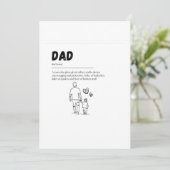Vaderdag postkaart kaart (Staand voorkant)