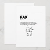 Vaderdag postkaart kaart (Voorkant / Achterkant)