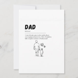 Vaderdag postkaart kaart