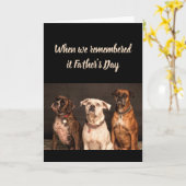 Vaderdag Pret Van ons allemaal Boxer Hond Pret Kaart (Gele Bloem)