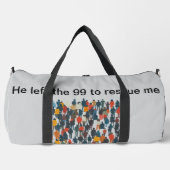 Vaderdag Print Cut Naaien Duffle Bag Plunjezak (Voorkant)