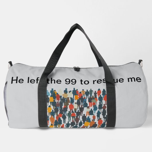 Vaderdag Print Cut Naaien Duffle Bag Plunjezak (Achterkant)