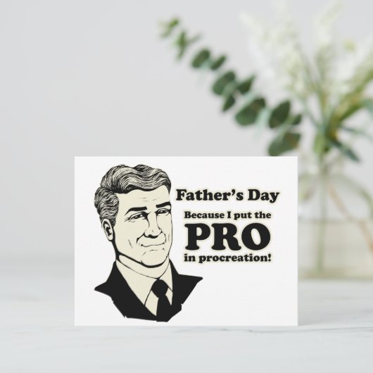Vaderdag PROcreation Briefkaart (Staand voorkant)