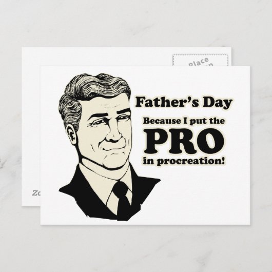 Vaderdag PROcreation Briefkaart (Voorkant / Achterkant)