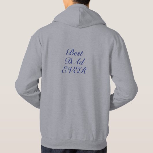 Vaderdag Pullover Hoodie Grijs (Achterkant)