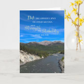 Vaderdag Quote Alaskan rivier en berg Kaart (Gele Bloem)