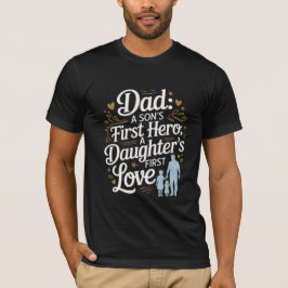 Vaderdag Quote Shirt – Zoonheld, Dochterlief