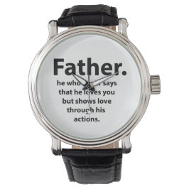 Vaderdag Quote Typografie Happy Fathers Day Horloge