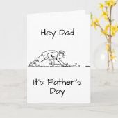 "VADERDAG" RAAKTE DE LINKS DAD & GENIETEN KAART (Gele Bloem)