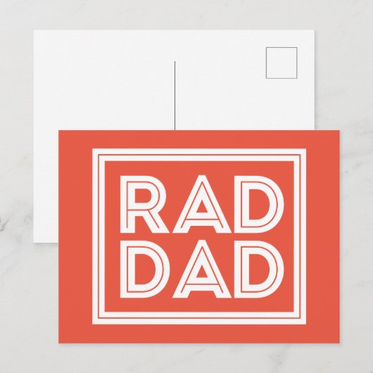 Vaderdag - Rad Dad Briefkaart (Voorkant / Achterkant)