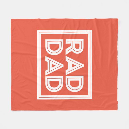 vaderdag - Rad Dad Fleece Deken (Voorkant (Horizontaal))