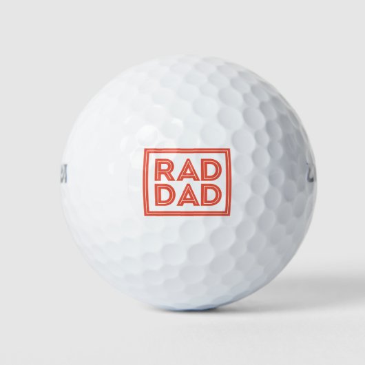 Vaderdag - Rad Dad Golfballen (Voorkant)