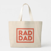 Vaderdag - Rad Dad Grote Tote Bag (Achterkant)