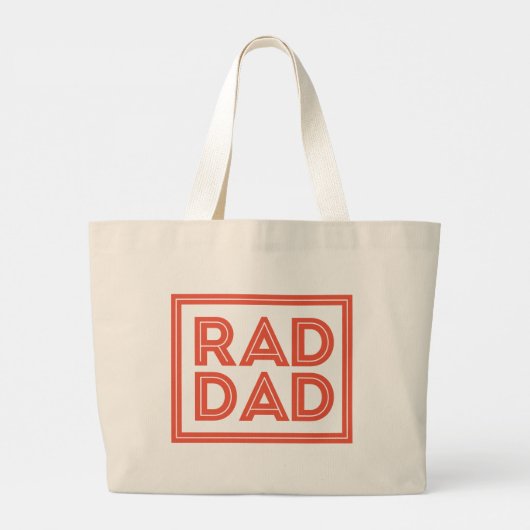 Vaderdag - Rad Dad Grote Tote Bag (Achterkant)