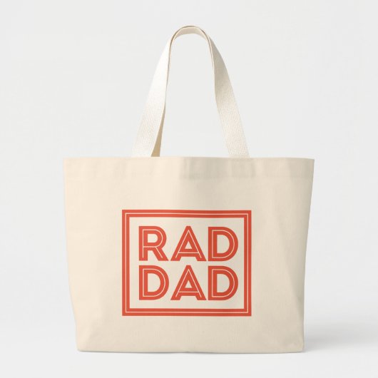 Vaderdag - Rad Dad Grote Tote Bag (Voorkant)