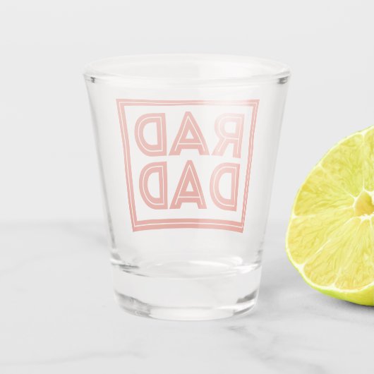 Vaderdag - Rad Dad Shot Glas (Achterkant)