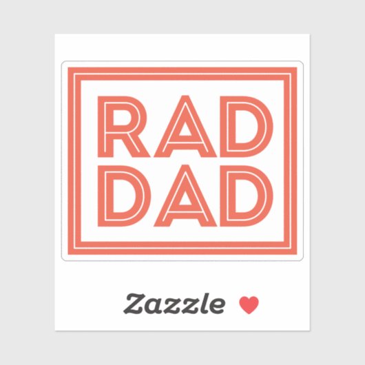 Vaderdag - Rad Dad Sticker (Vel)