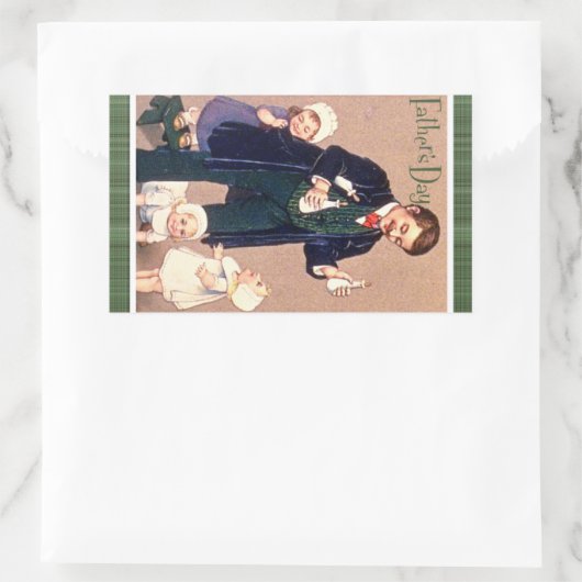 Vaderdag Rechthoekige Sticker (Tas)