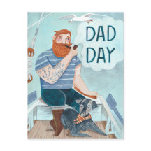 Vaderdag Redbeard Kapitein op een boot