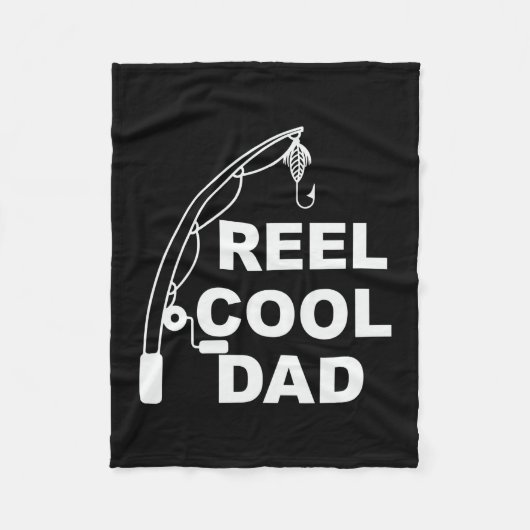 Vaderdag Reel Cool Dad Fleece Deken (Voorkant)