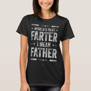 Vaderdag Retro Papa World's Best Farter Ik bedoel T-shirt