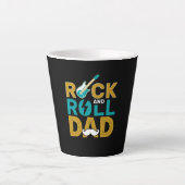 Vaderdag Rock And Roll Vader Latte Mok (Voorkant)