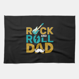 Vaderdag Rock en Roll Dad Theedoek