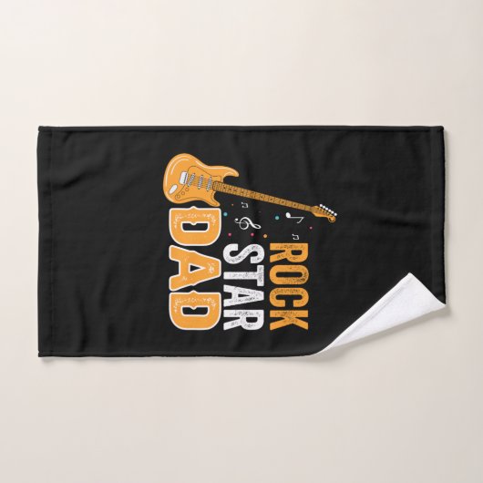 Vaderdag Rock Star Dad Handdoek (Handdoek)