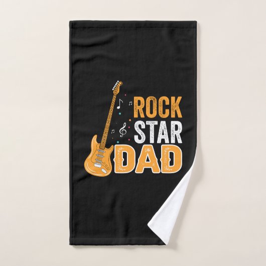 Vaderdag Rock Star Dad Handdoek (Handdoek)