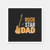 Vaderdag Rock Star Dad Servet (Voorkant)
