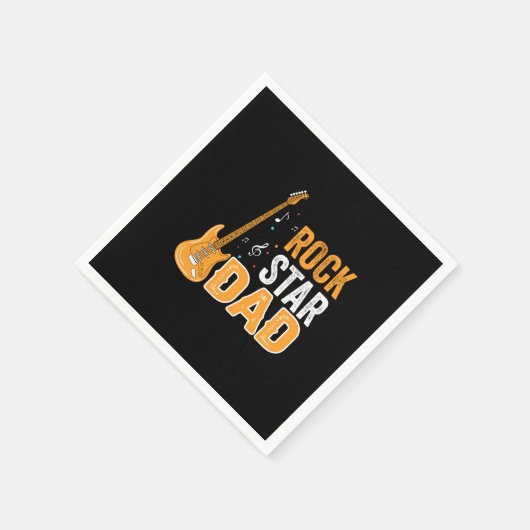 Vaderdag Rock Star Dad Servet (Hoek)