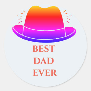 Vaderdag Ronde Sticker