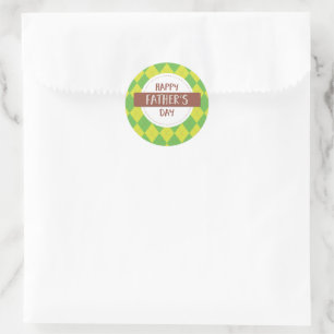 Vaderdag Ronde Sticker