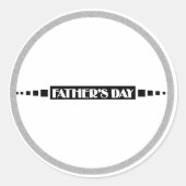 Vaderdag - ronde sticker (Voorkant)